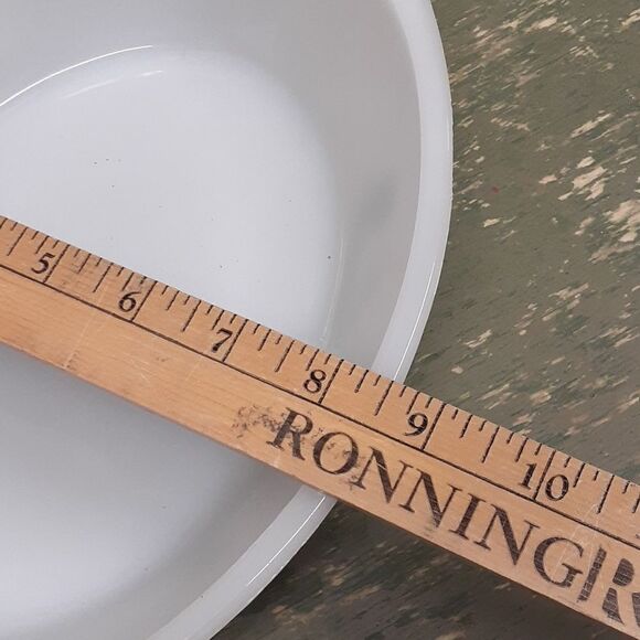 Vintage Glasbake green daisy Primrose Dream Divided Oval Casserole Dish … - Picture 6 of 8